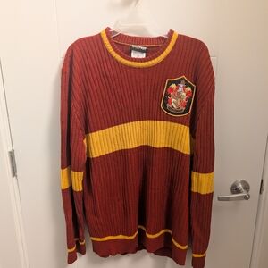 Warner Bros. Gryffindor Maroon and Gold Sweater